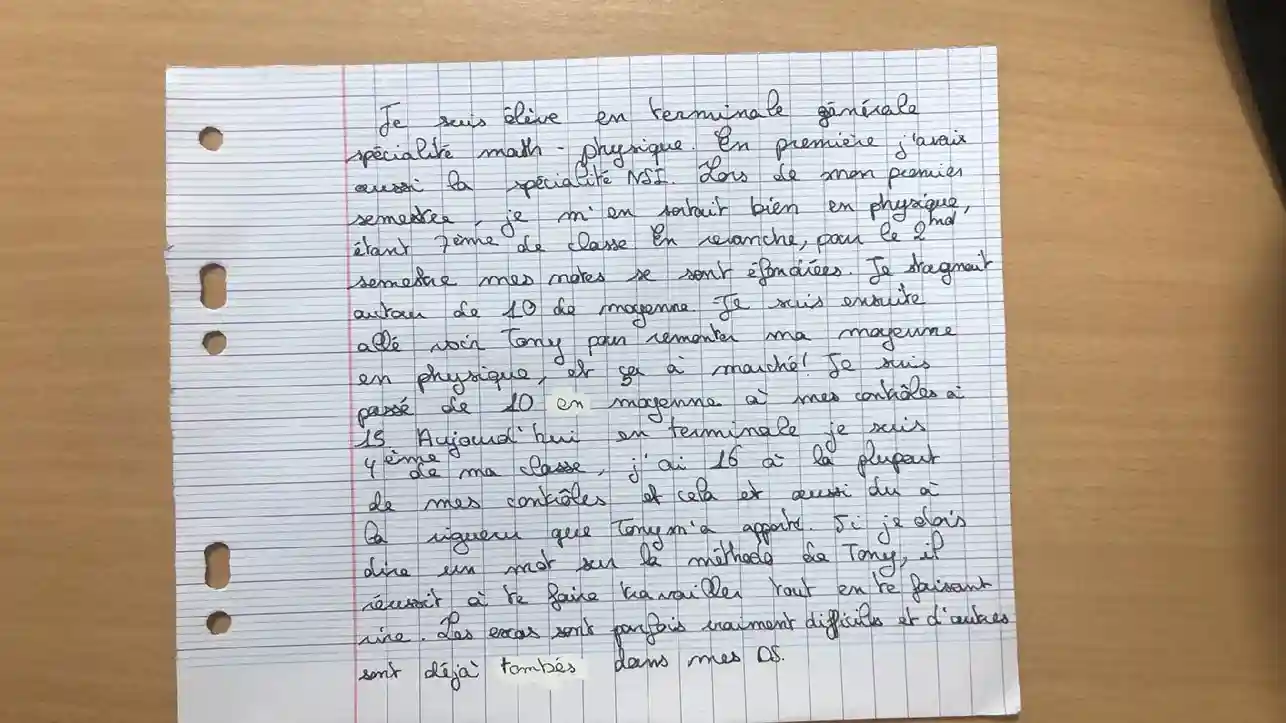 commentaire d'un élève de terminale au lycée international de saint germain en laye