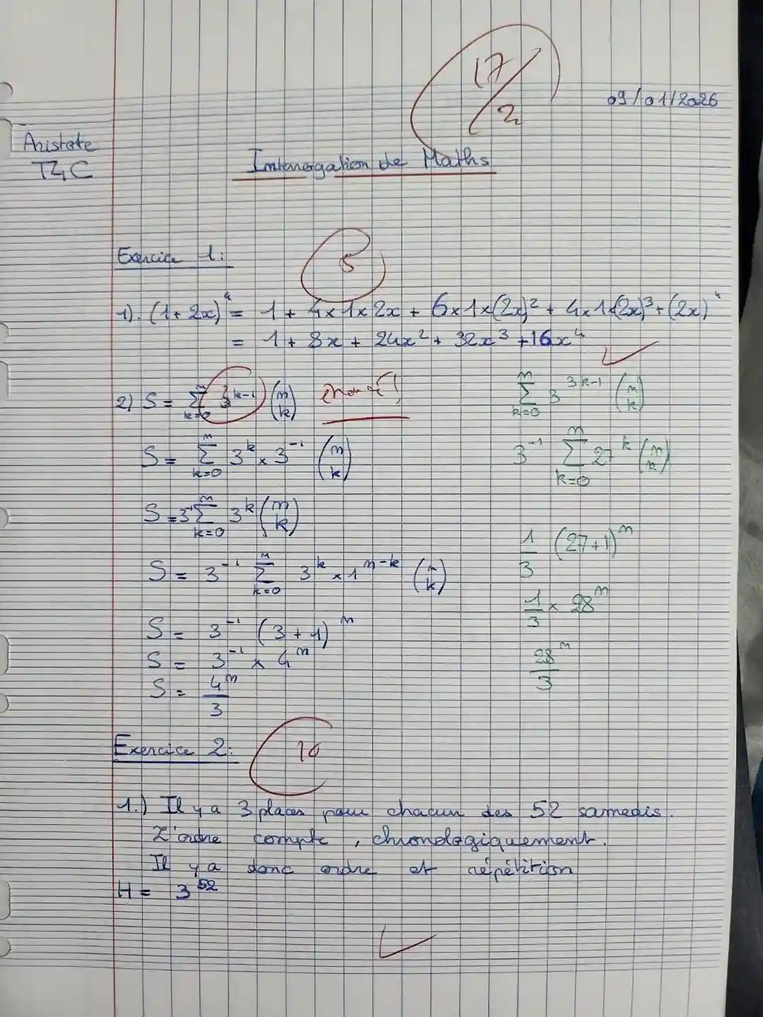 Cours Maths Terminale Saint Germain-en-Laye